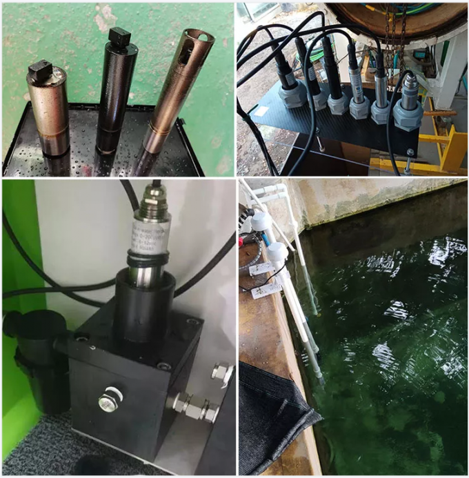 Óleo RS485 no sensor e no controlador da água